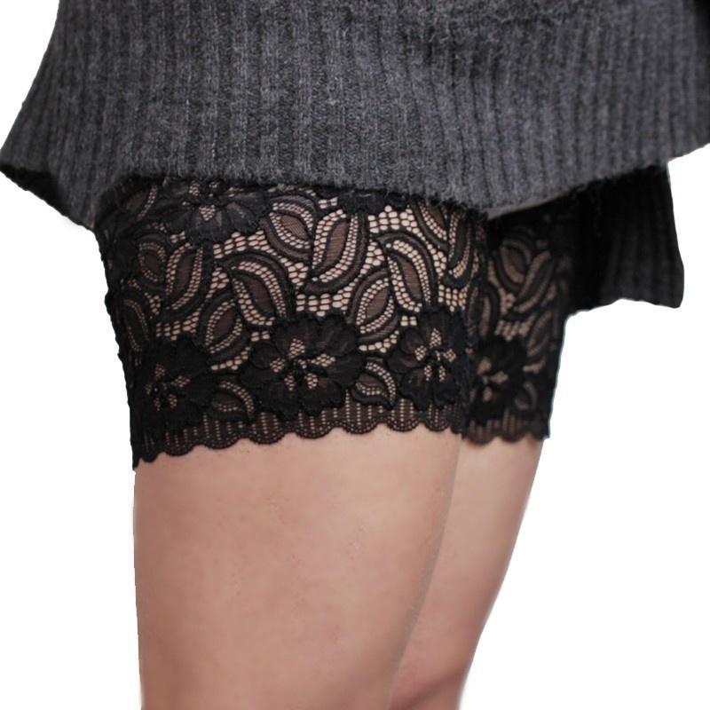 Elastische Anti-Scheuer-Oberschenkelbänder Verhindern Scheuern der Oberschenkel Socke Damenmode