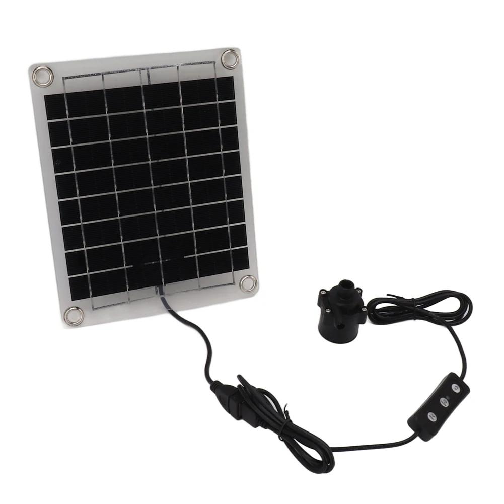 10-50W Solar Water Pump Garden Decoration Mini Water Pump Watering System Solar Panel Pump with Adjustment Switch Kits for Pond