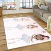 Cute Dream Ballet Girl Ballerina Fairy Cartoon Rug Carpet for Living Room Bedroom Decor,Non-slip Decoration for Sofa Doormat Kid