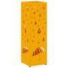 Umbrella Stand with Storage Mustard Yellow 15.5 X 15.5 X 49 Cm Metal