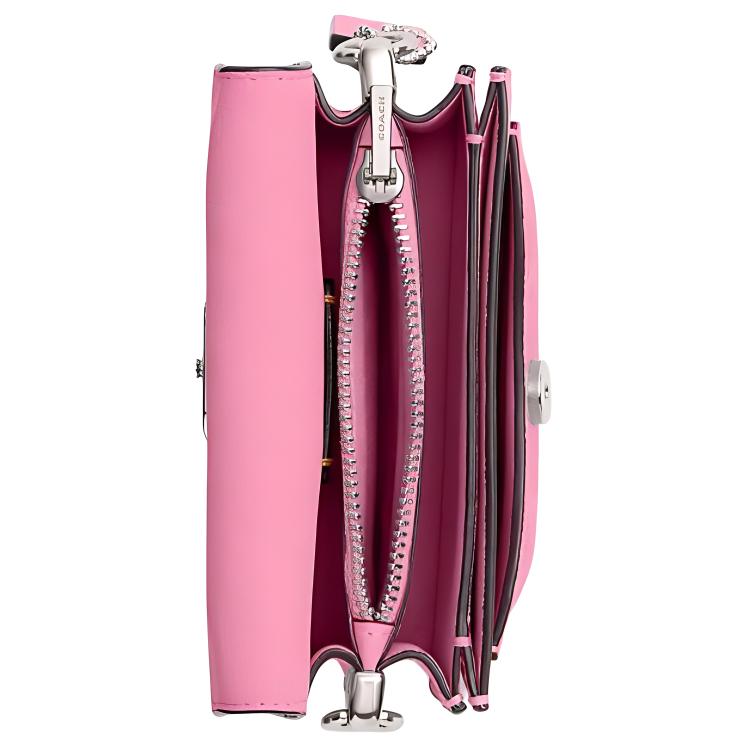 COACH Tabby Cow Leather With Artificial Leather Portable Crossbody Bag, Shoulder Bag Small Women's Fresh Pink CP398-LHWPU