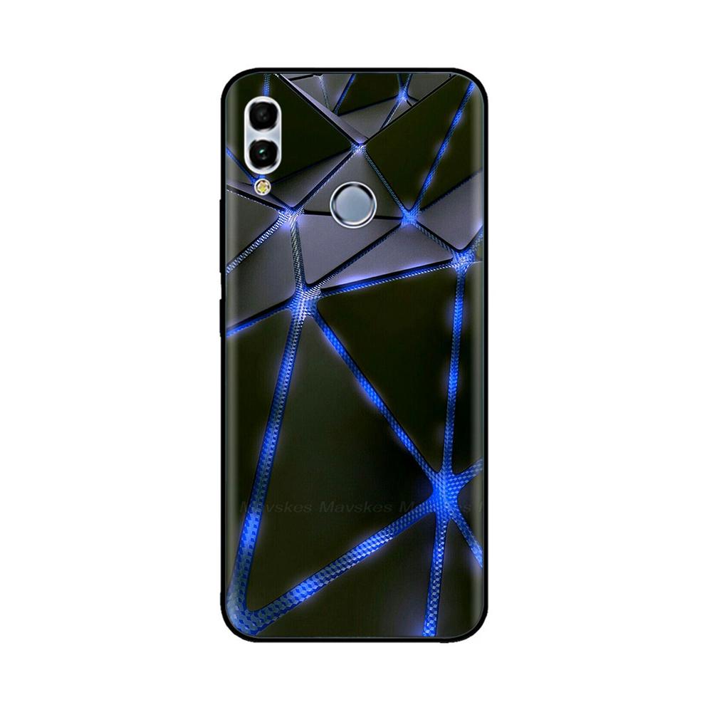 For Huawei P Smart 2019 6.21" Soft Black Silicone Phone Back Cover Case For Huawei P Smart 2019 POT-LX1 POT-LX3 POT LX1 Case Bag