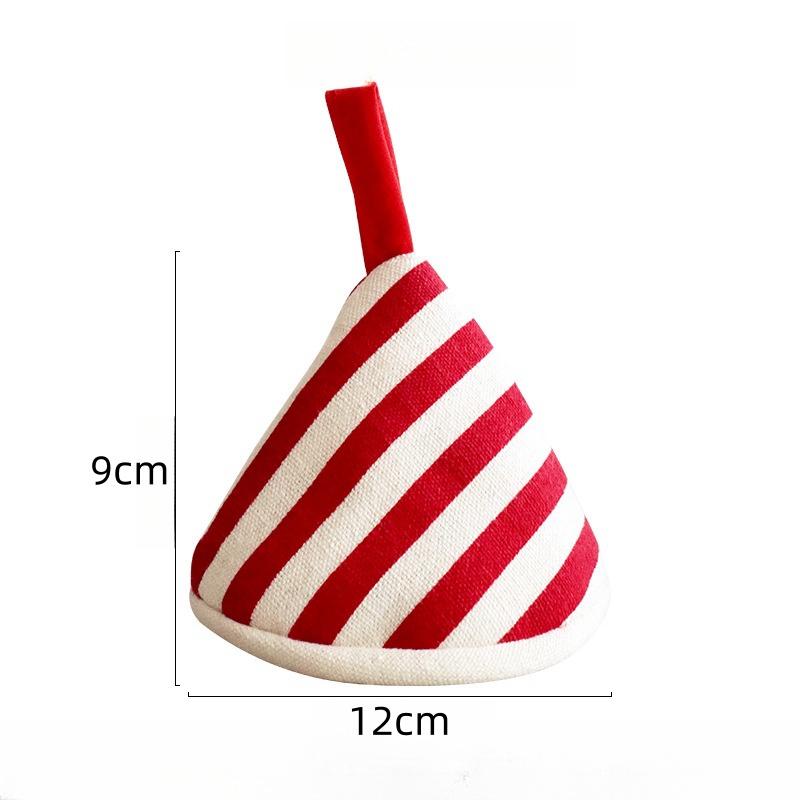 Triangle Pot Handle Cap Non-slip Heat Insulation Glove High Temperature Resistance Cotton Oven Gloves Portable Kitchen Gadget