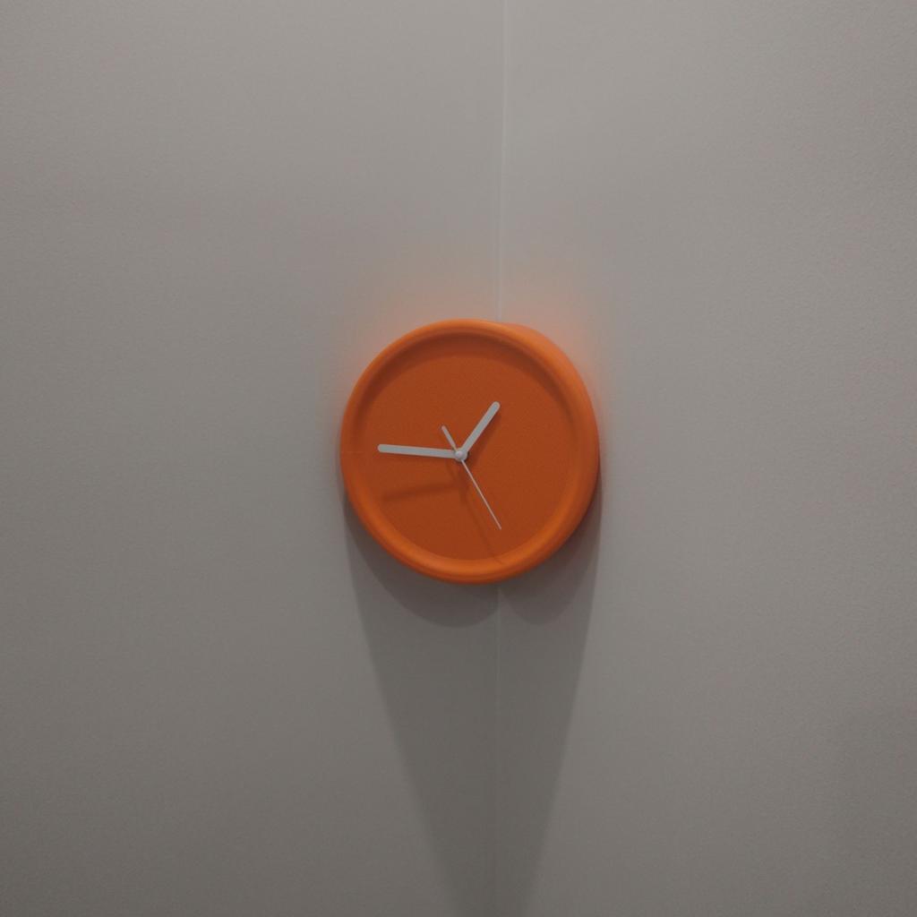 BEPAN Decorative Clock No Punching Inner and Outer Corners Living Room Simple Silent Wall Clock Sense of Technology Art Decoration