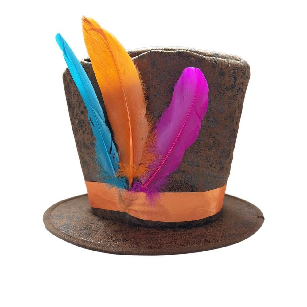 Headband Easter Costume Hat Dress Up Feathered Tall Hat  Stage Performance Event