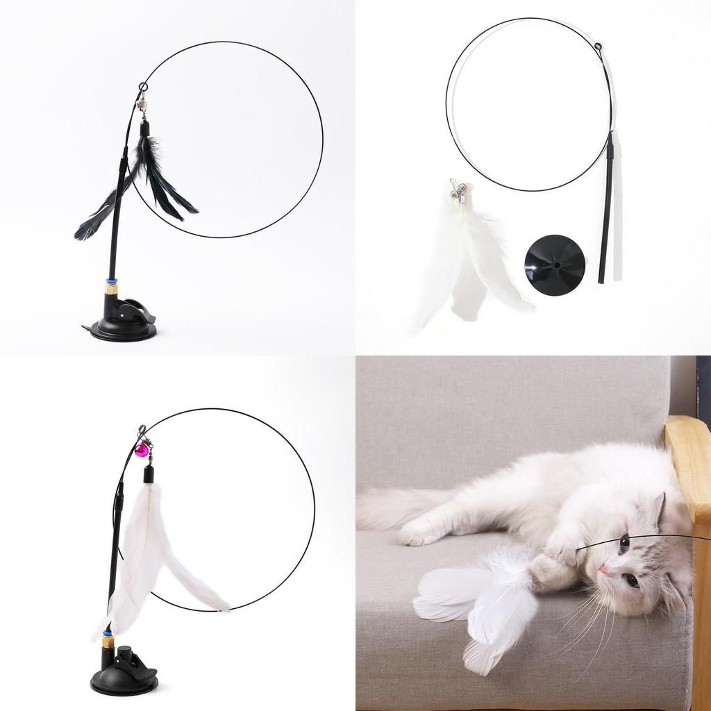 Cat Toy Feather Wand With Steel Wire For Stimulation And Exercise