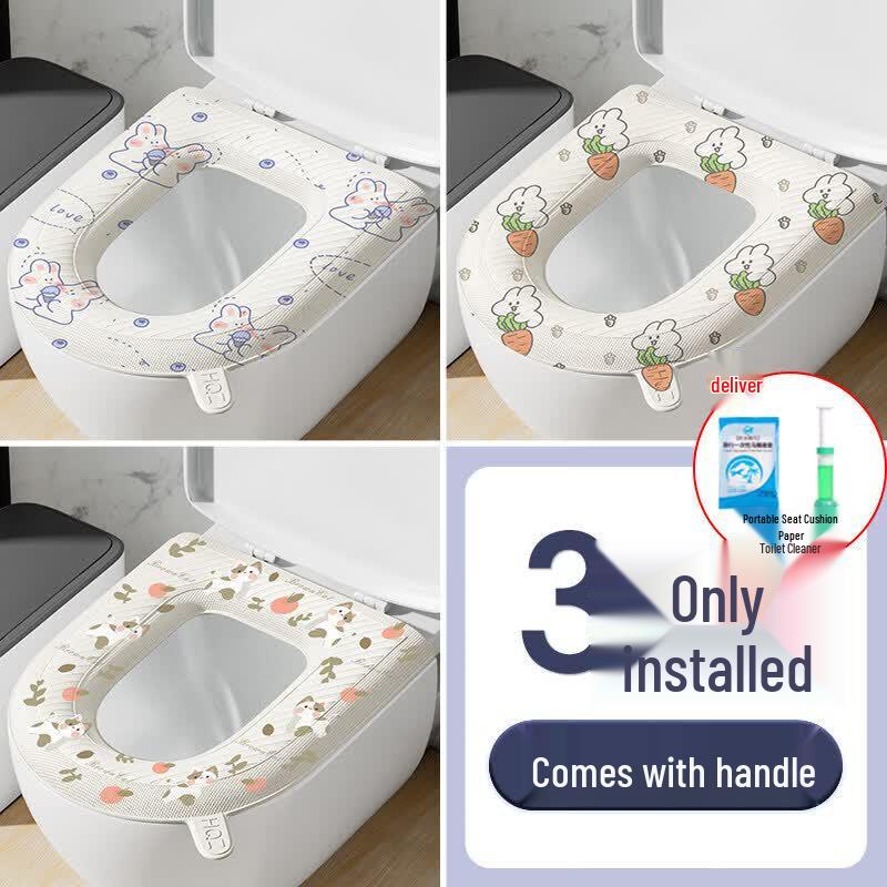 LIEI Waterproof EVA Adhesive Toilet Seat Cushion