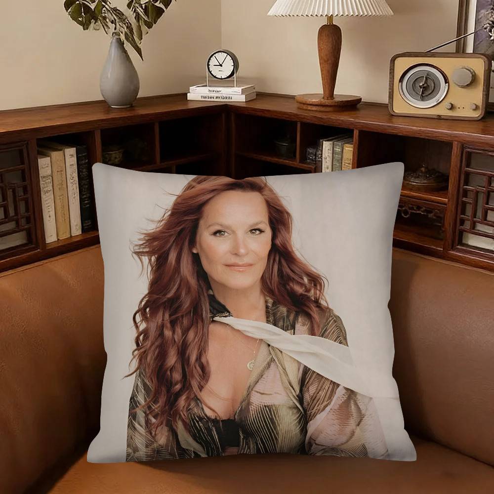 Singer Andrea Berg Pillow Case Fashion Square Pillowcase Bedroom Sofa Room Ins Decoration Leisure 40cmx40cm