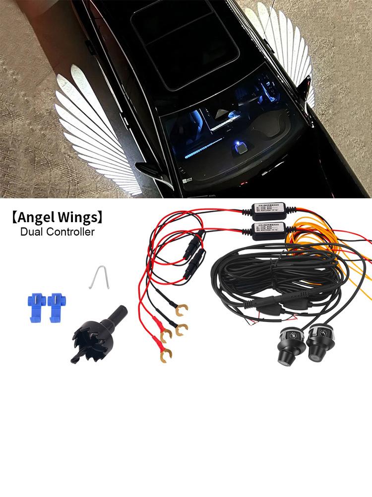 

Universal Angel Wing Carpet Projection Light Decoration Exterior Projection Rearview Mirror Angel Wings LED Light Welcome Light
