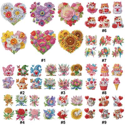 6 Stück Zwerg Diamant Malerei Magnete Aufkleber Diamantmalerei Kühlschrankmagnet Diamantmalerei Kühlschrankmagnet für Kühlschrank Whiteboards