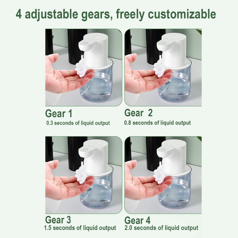 Automatic Foam/Gel Soap Dispenser 4 Gears Infrared Sensor Dish Soap Dispenser IPX5 Waterproof Kitchen Bathroom Accessories