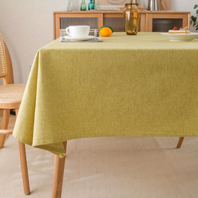Wasserdichte Rechteckige Tischdecke, Bauernhaus-Tischdecke, Einlaufschutz, Weich und Knitterarm, Dekorative Stoff-Tischdecke