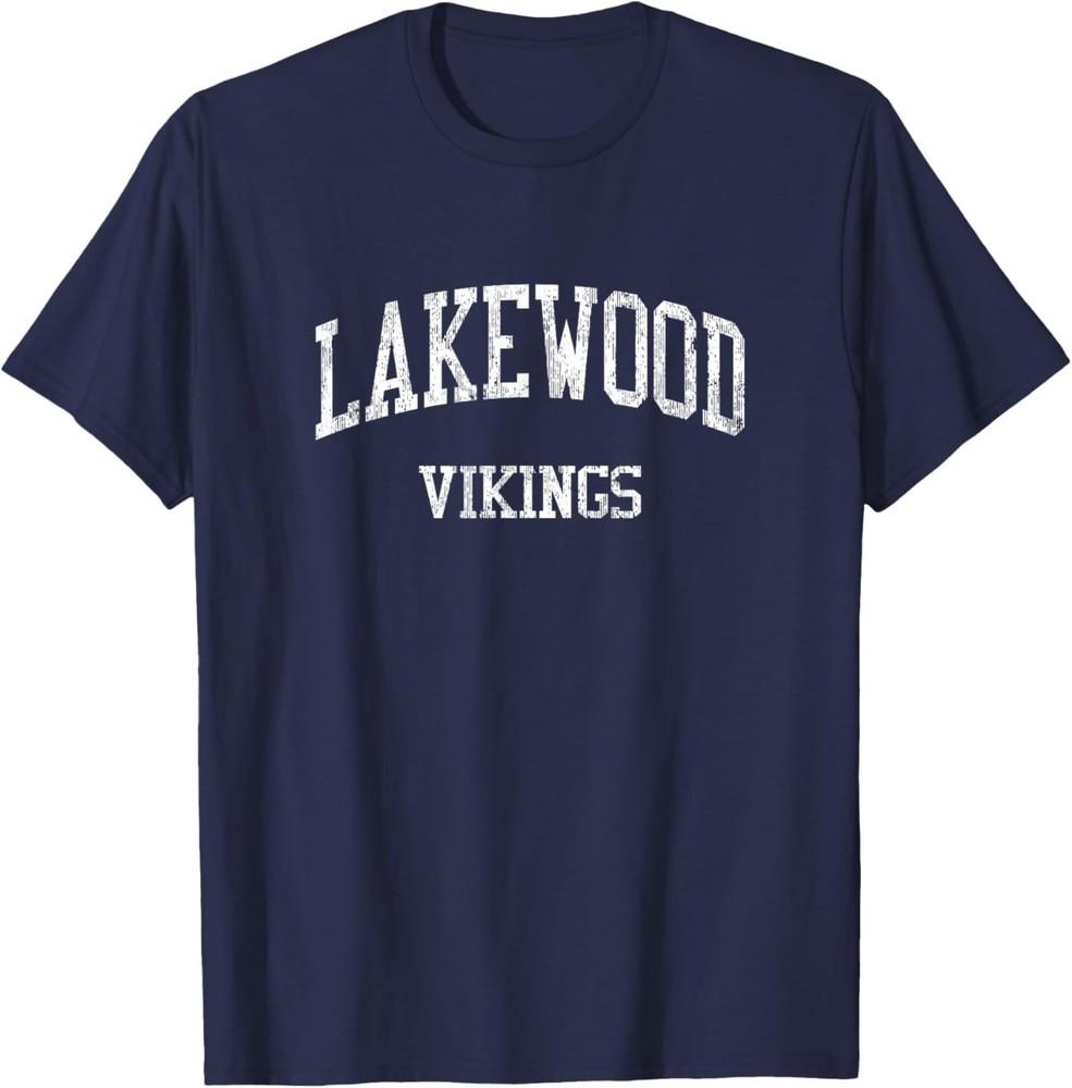 Школьная футболка Lakewood High School HS Lake Odessa MI Винтажная Спортивная Унисекс XXXXL