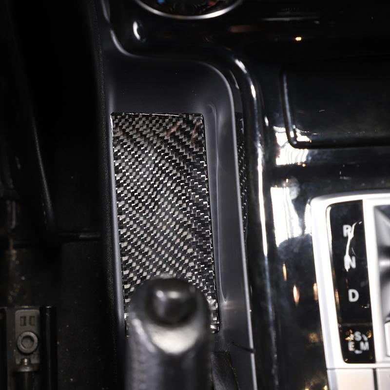 Soft Carbon Fiber Central Control Handbrake Base Panel Decorative Sticker For Mercedes-Benz G-Class W463 2013-2018 Accessories