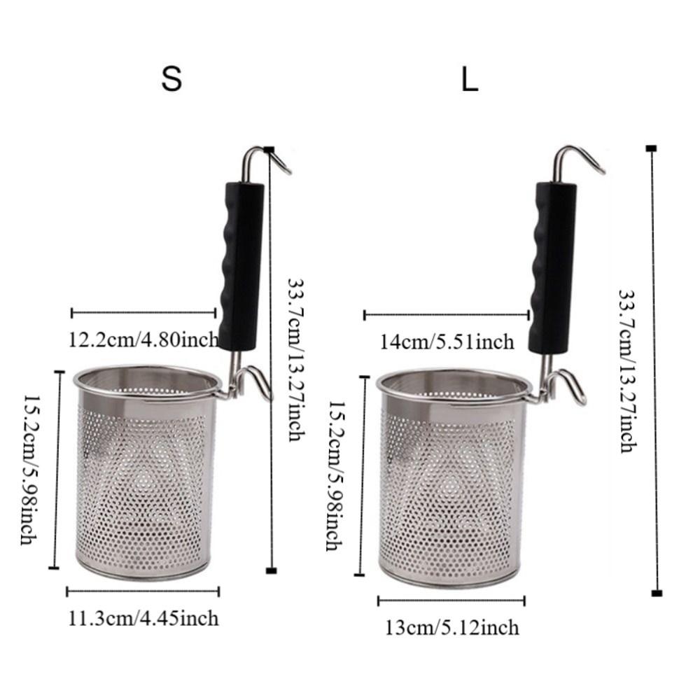 Hook Design Handle Cooking Strainer Hanging Pasta Colander Hot Pot Strainer Spoon  Noodle