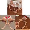 Christmas Gingerbread Man Hair Clip With Soft Fabric For Women Holiday Party Decor