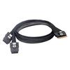 xiwai PCI-E Ultraport Slimline SAS Slim 4.0 SFF-8654 8i 74-pin - Dual SFF-8087 Mini SAS Cable PCI-Express