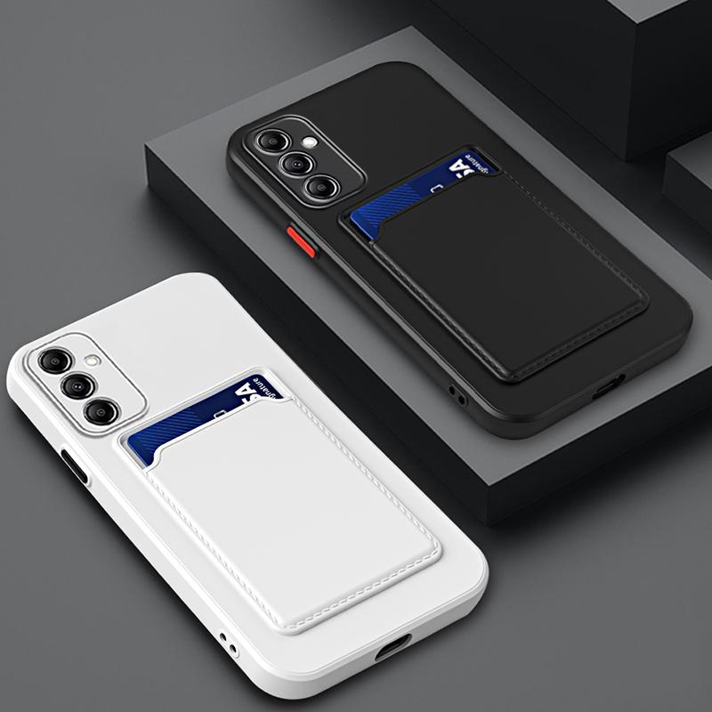 Phone Case Cswo02 Silicone Phone Case For Samsung A55 5G A15 A35 A54 A14 A34 A53 A52 A12 A56 A36 A16 A26 Card Slot Leather Protection Cover