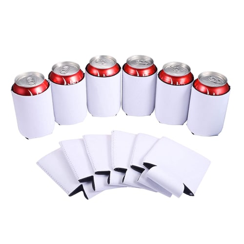 HooAMI Can Cover, Can Holder, Bottle Holder Sleeve for 350ml Cans (White)