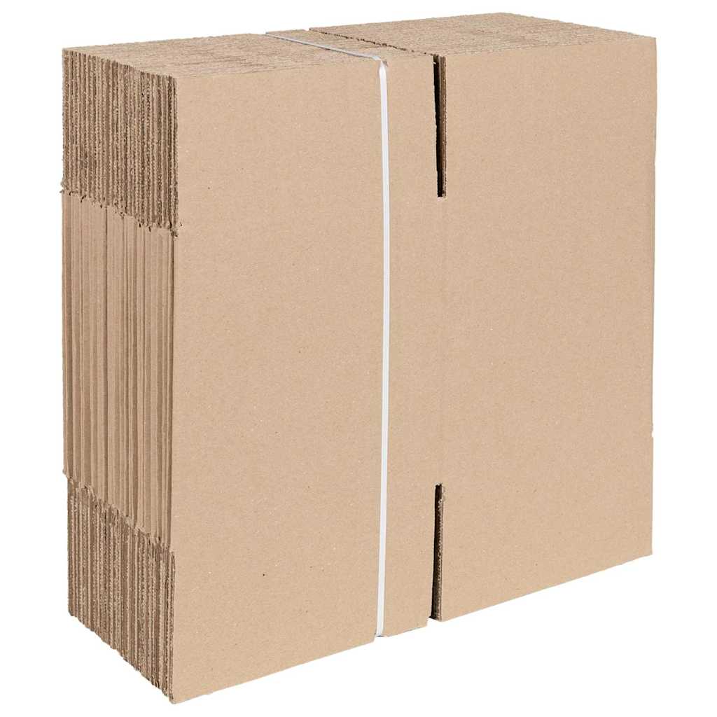 Foldable Storage Box with Storage Capacity 50 pcs Natural Color 20 x 20 x 20 cm Cardboard