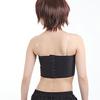 Minette Earth 3D Tube Top, Flattering Chest, Manly Chest, Quick-Drying, Highly Elastic Fabric, Hold, 3D Transparent Straps (XL, Black)