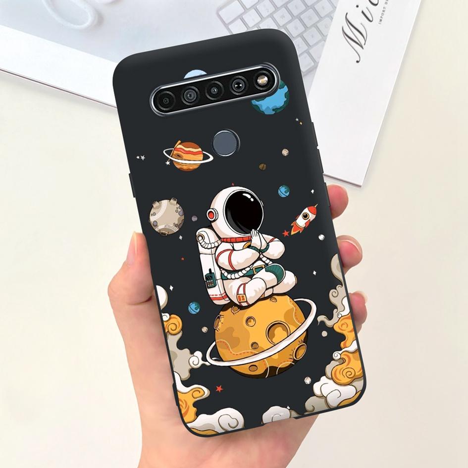 Für LG K51S Hülle LMK510EMW LM-K510 Stoßfeste Abdeckung Niedliche Astronauten Weiche Silikon Handyhüllen Für LG K41S LM-K410 LMK410EMW Coque
