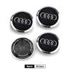 For Audi  A5 4pcs 60mm 61mm 68mm 69mm Audi Hub Caps Car Wheel Center Caps for Audi A3 A6 Q3 B5 B6 B7 A8 A5 A4 C6 C5 C7 A7 B8 B9 Q7 8P 8V 8L