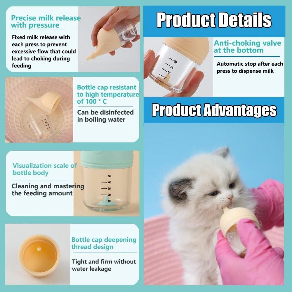 High Temperature Resistant Puppies Drinking Milk Bottles  Cat Newborn