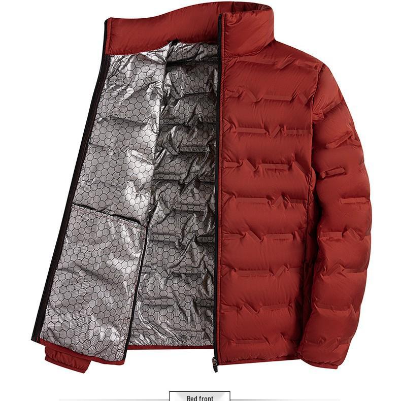 Men's Lightweight Graphene Down Jacket - 80% White Duck Down, Warm and Casual