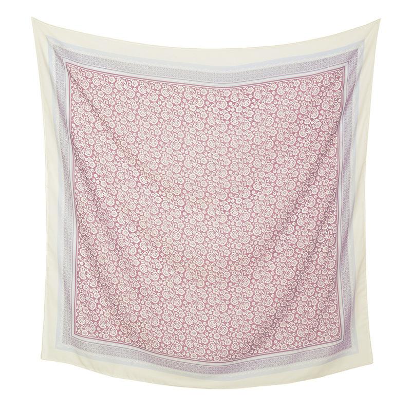 Autumn and winter hot-selling new floral printing large-size square scarf women's popular Malay women's headscarf