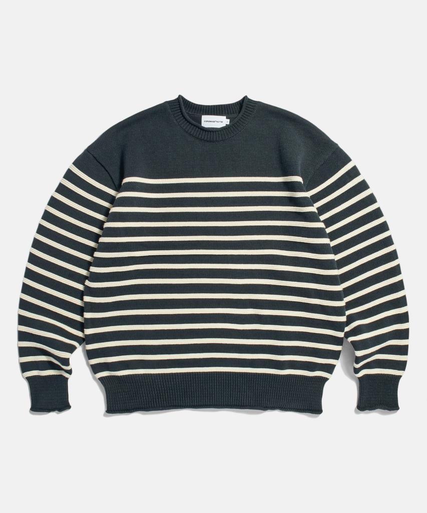 ESPIONAGE Mariniere Knit Sweater Ivory Stripe