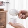 Matte White Ceramic Tea Strainer