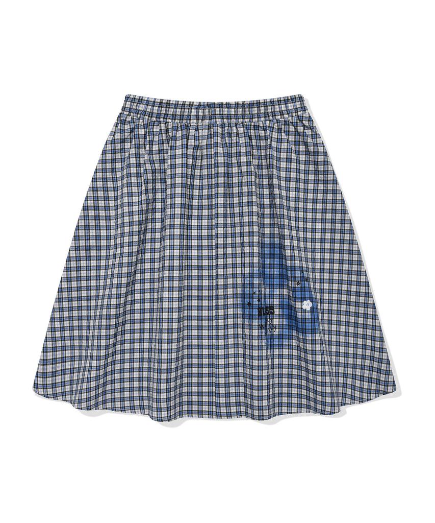 Wacky Willy Women'S Check Midi Skirt Blue
