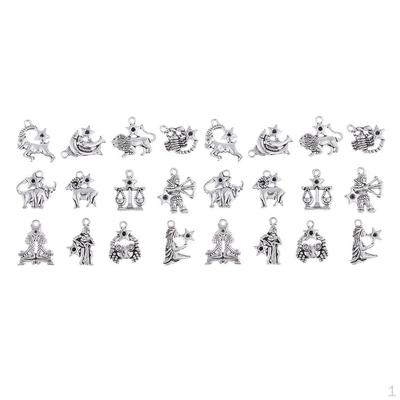 Necklace Pendants Charm Constellation Shapes Creative Jewellery, 24Pcs/ Pack
