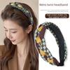 High-top Headband for Women, Trendy and Popular Online, Sophisticated and Versatile Hair Clip, Non-slip Toothed Headband Hair Accessory
