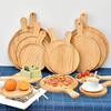 Japanese Style Round Wooden Pizza Pan and Tray