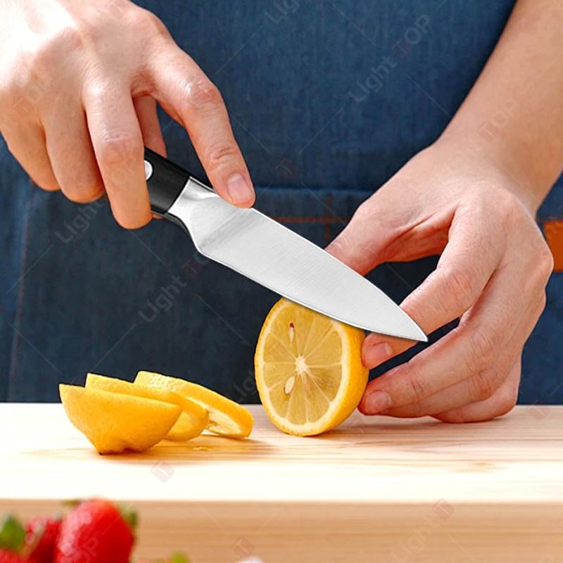 Stainless Steel Chef Knife Fruit Paring Knife Ultra Sharp Forged Knife Cooking Fruit Vegetable Slicing Knife Kitchen Accessories