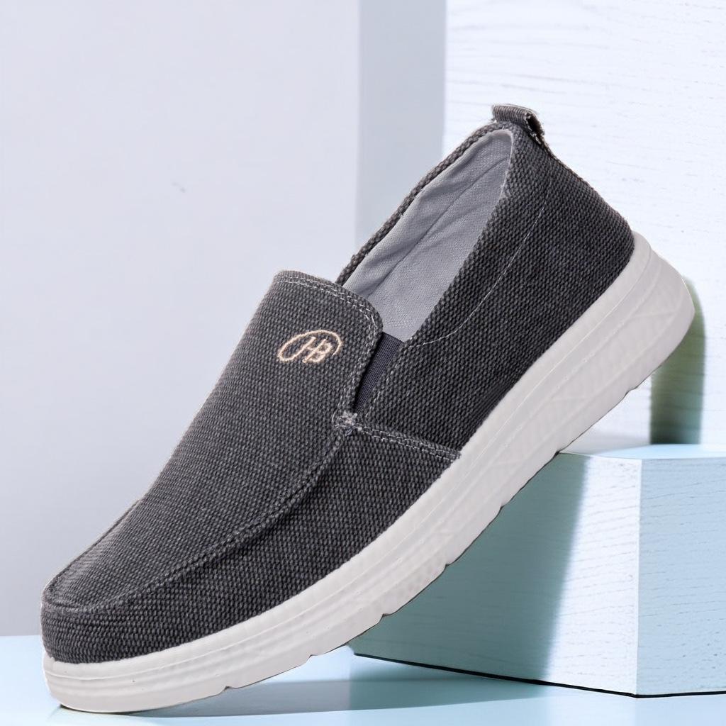 

Мужская обувь большого размера, импортная торговля, 45 ярдов, 48 ярдов, парусиновые туфли с одной педалью, мужская повседневная обувь из ткани «ленивый старый Пекин», мужская обувь 39