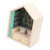 Bookshelf Mini House Kit Wooden Decorative Exquisite Cute Long Life Tiny House Kit for Bedroom Study
