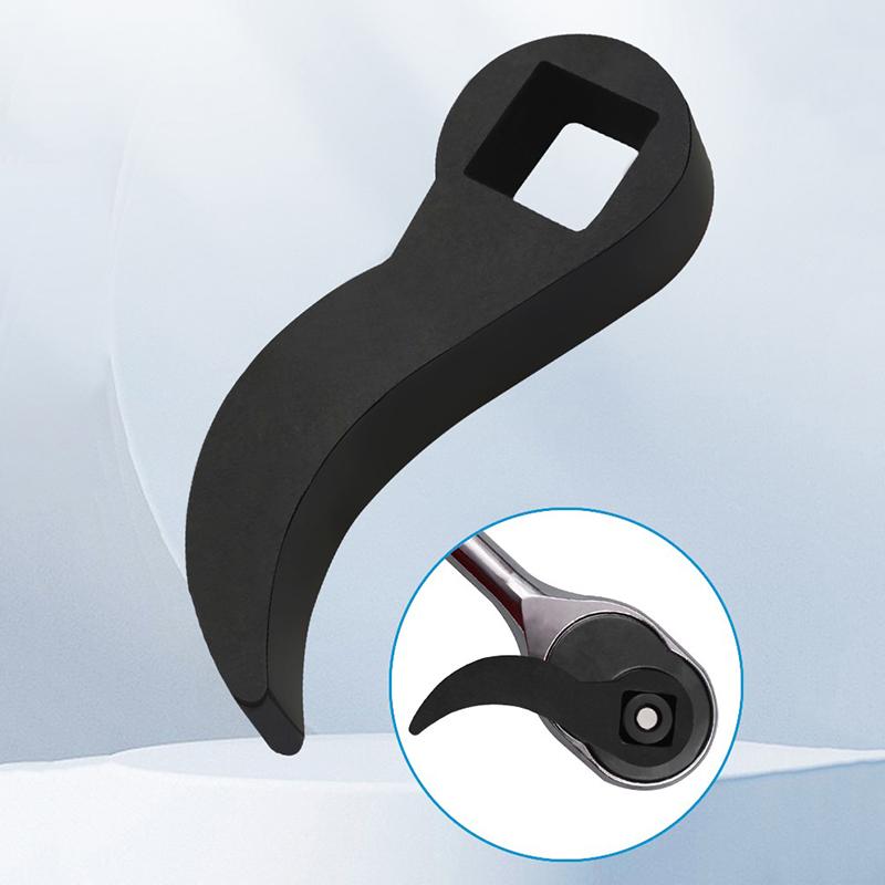Verstellbarer Winkelstab Bullenhorn Brecheisen Adapterkopf Für 1/2 3/8 Ratsche Maulschlüssel Antriebswellen-Antriebswellen-Demontagewerkzeug