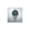 Seiko 5 Sports SBSC019 Men's Mechanical Automatic Watch GMT Function Date Calendar Silver Green Black Stainless Steel