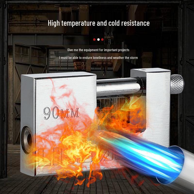 Rectangle Keyed Alike Padlock: Small, Horizontal Opening, Waterproof, Rustproof, Pry-Proof, Anti-Theft Lock for Doors.