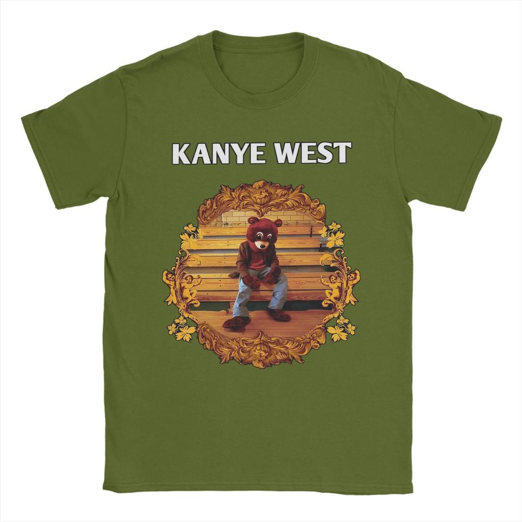 Kanye West T-Shirts für Herren Baumwolle Fantastische T-Shirts Rundhals T-Shirts Kurzarm Tops Party