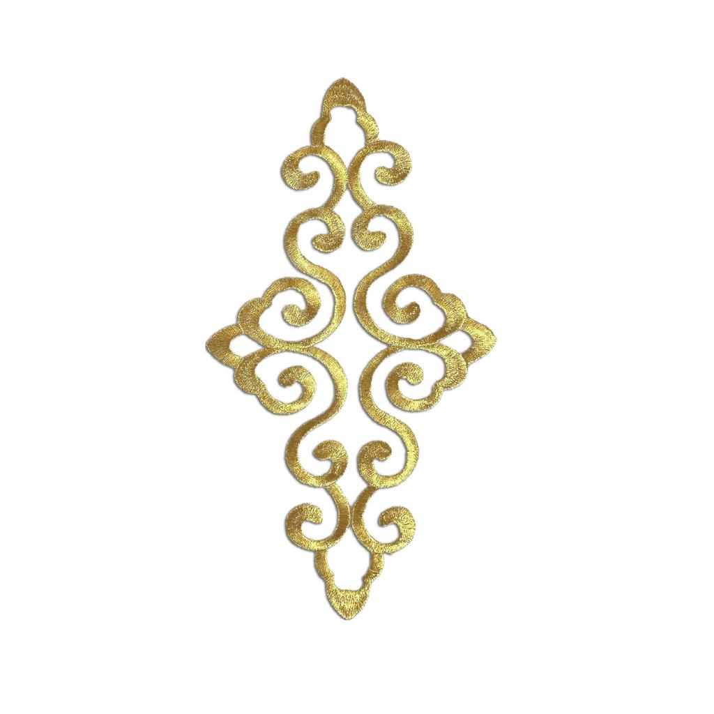 Gold And Silver Versatile Pattern Embroidery Cloth Sticker Performance Dress National Opera Ancient Style Decoration Accessories Diy Handmade