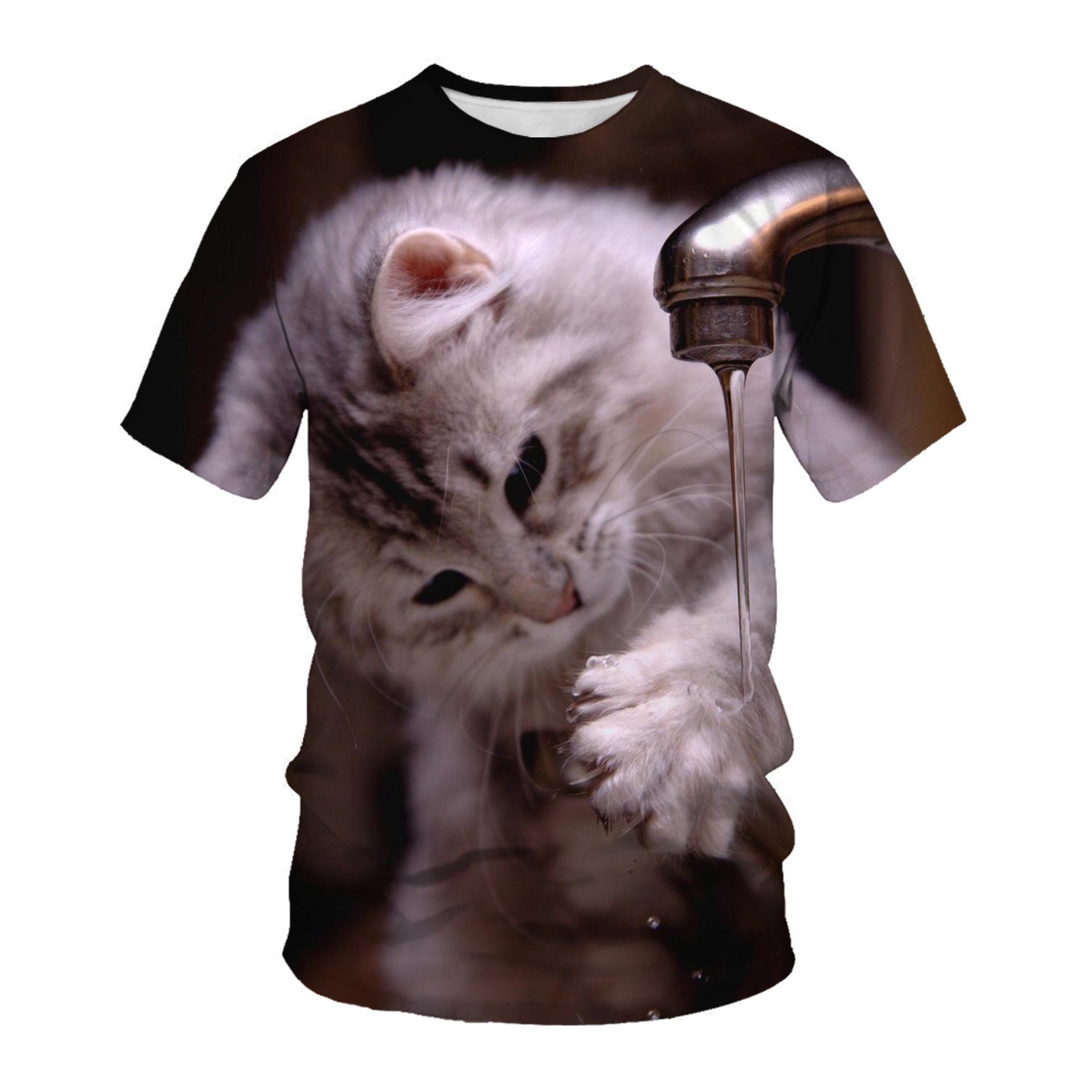 Летняя мужская футболка с 3D животным принтом — фото 10