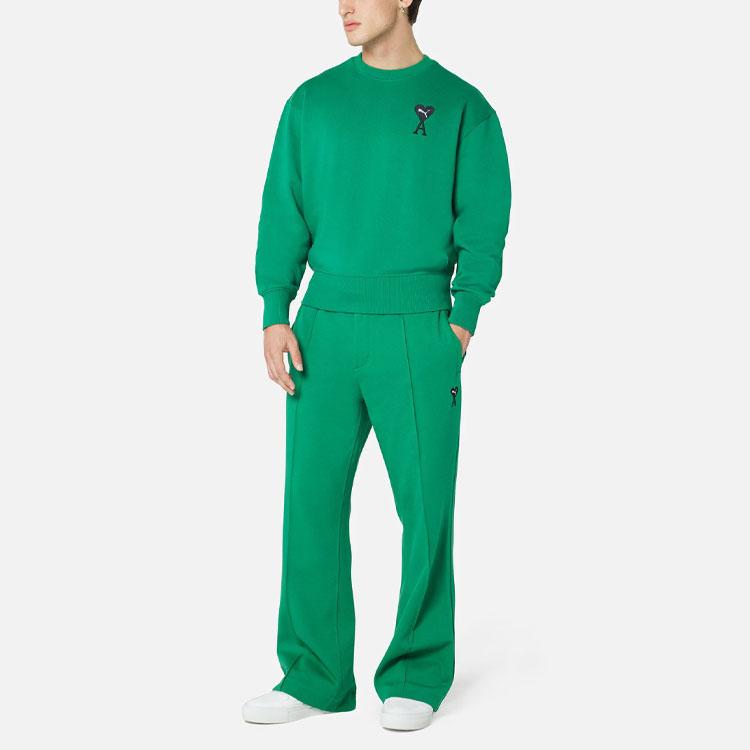 Puma X AMI AMIPARIS Collaboration Series Relaxed Fit Pants Men Bottoms Green 534068-96
