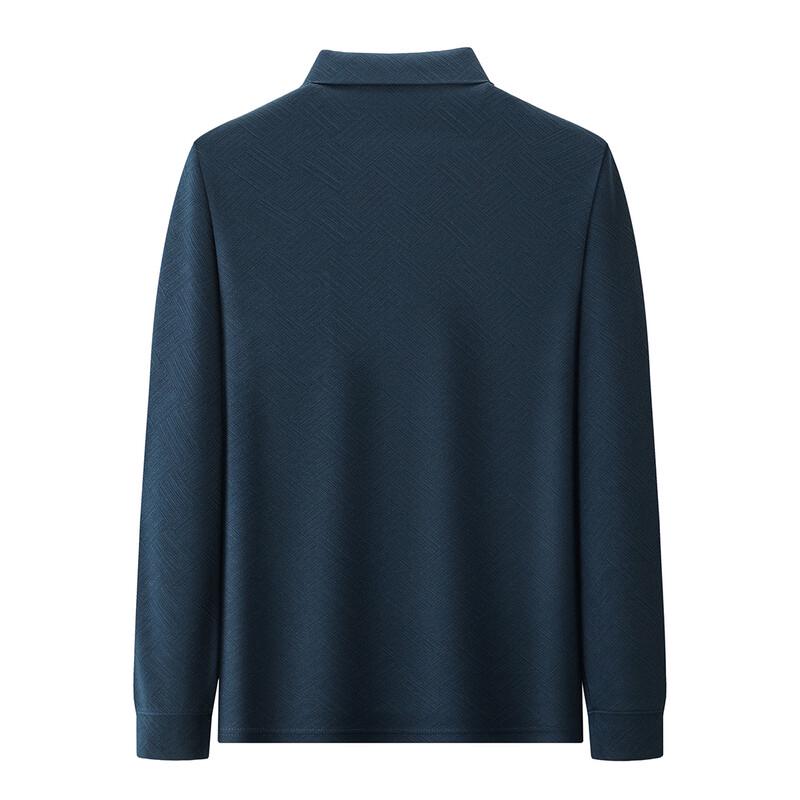 Peimeng Men's Long Sleeve Polo Shirt for Seniors