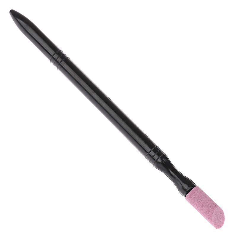 1Pc Double-Head Quartz Exfoliator Nail Cuticle Remover Dead Skin Pusher Trimmer