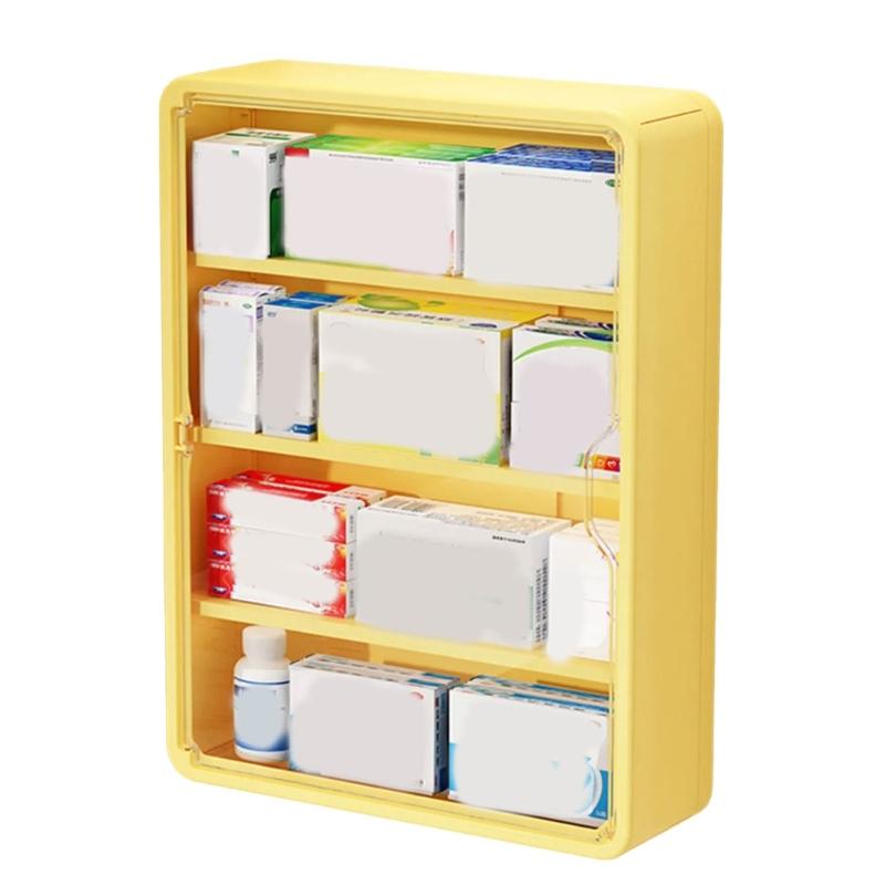 Space Saving Wall Mounted Storage Box Large Capacity Multi Tiers Organiser With Easy Installation For Small Spaces