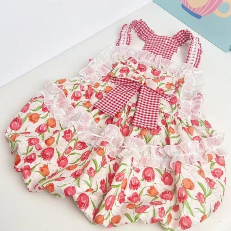 

Большая летняя юбка в милом принцессном стиле «Тюльпан» для собак, корги, самоед, бордер-колли, золотистый ретривер, большая собака, универсальная 8XL chest 100 back 70 [about 56-39 kg]